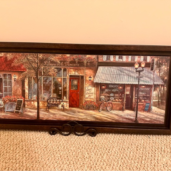 Charming Street Scene Framed Art